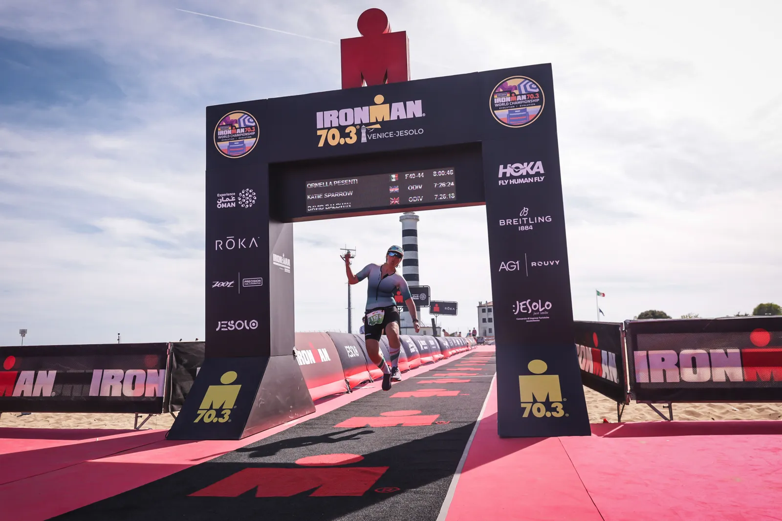 Ornella taglia il traguardo dell'Ironman 70.3 Venezia-Jesolo